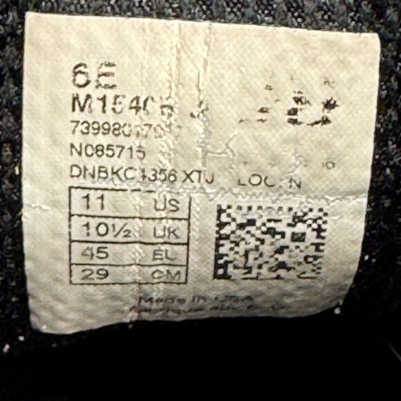 New Balance 1540 v2 Shoes Mens Size 11 6E Wide Black Running Stability Rollbar - Picture 9 of 10